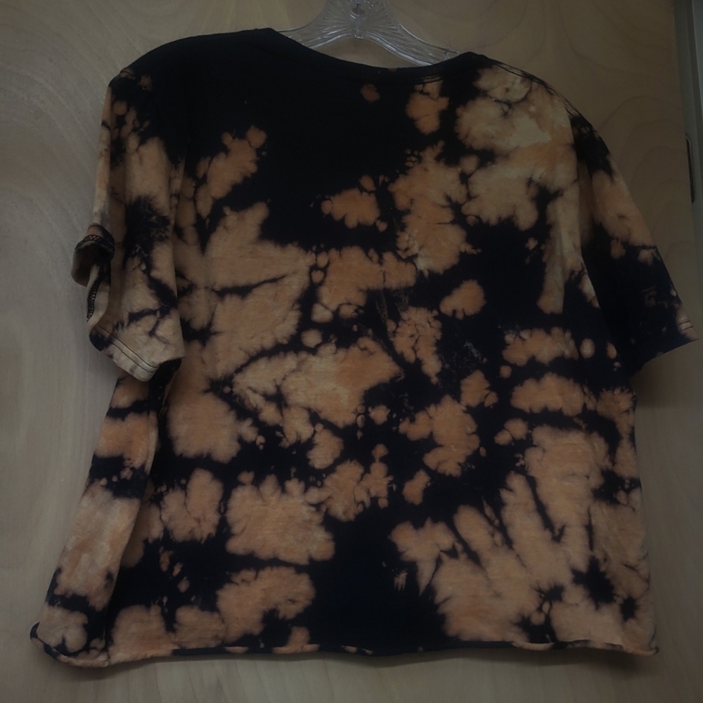 Goosebumps Black Bleached Boxy Crop Top Y2K Horroland Monster Shirt M - Picture 3 of 4